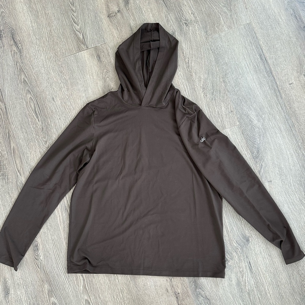 Alo Conquer Reform Long Sleeve w/Hood, Size: L, NWT